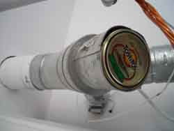 Furnace flue cap, home inspection bellevue